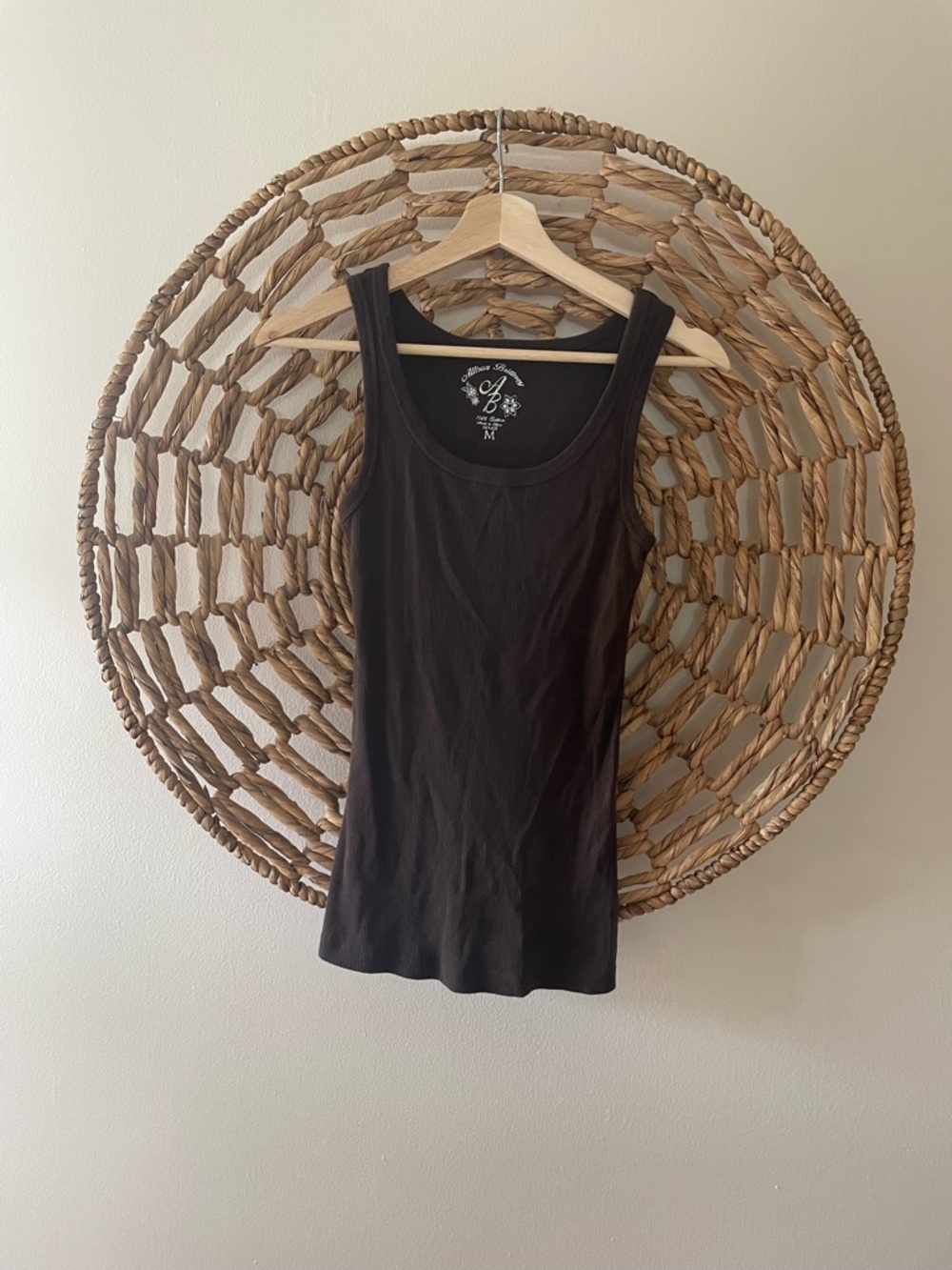 Allison Brittney Dark Brown Tank Top